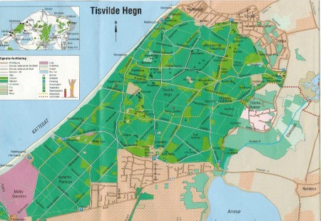 Map of Tisvilde Hegn.